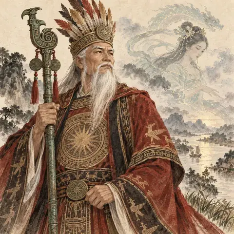 Tranh minh hoạ Kinh Dương Vương