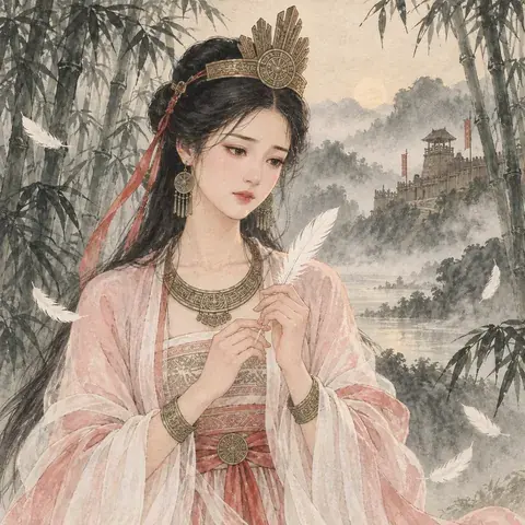 Tranh minh hoạ Mỵ Châu