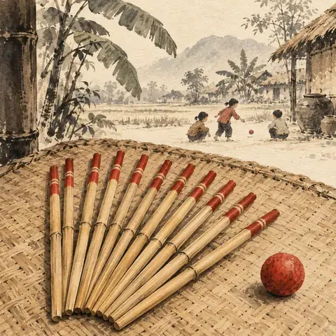 Tranh minh hoạ: Chơi chuyền