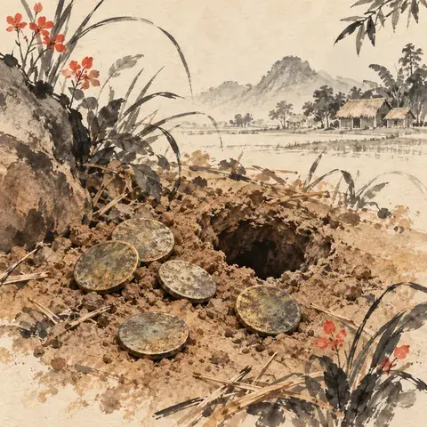 Tranh minh hoạ: Đánh đáo
