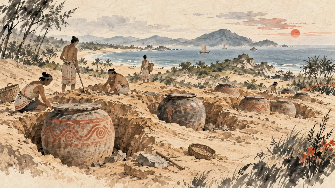 Tranh minh hoạ: Văn hoá Sa Huỳnh