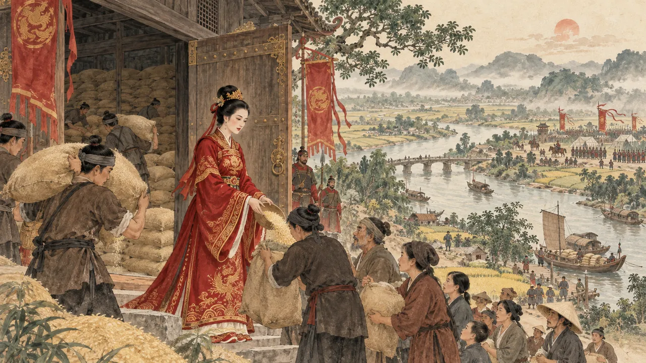 Tranh minh hoạ Bà Chúa Kho