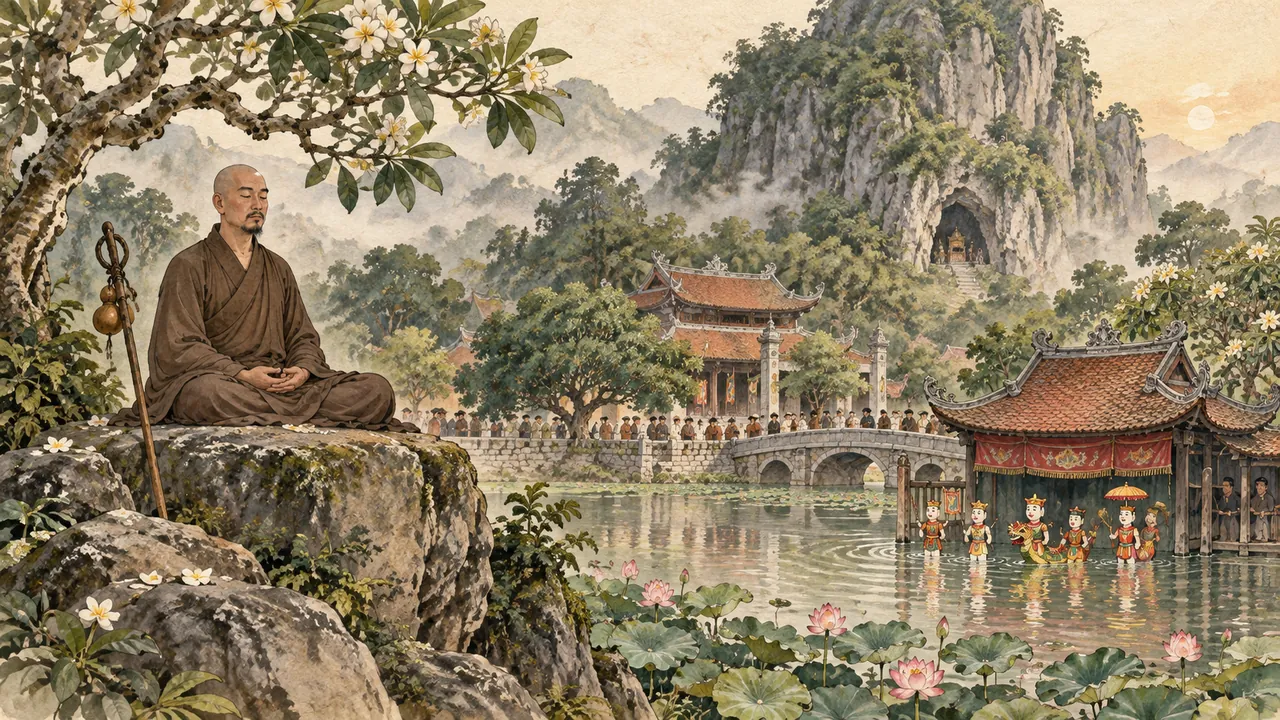 Tranh minh hoạ Từ Đạo Hạnh
