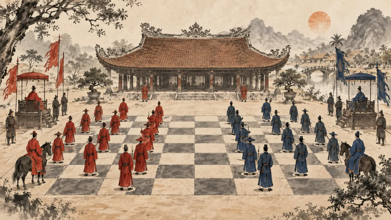 Tranh minh hoạ: Cờ người