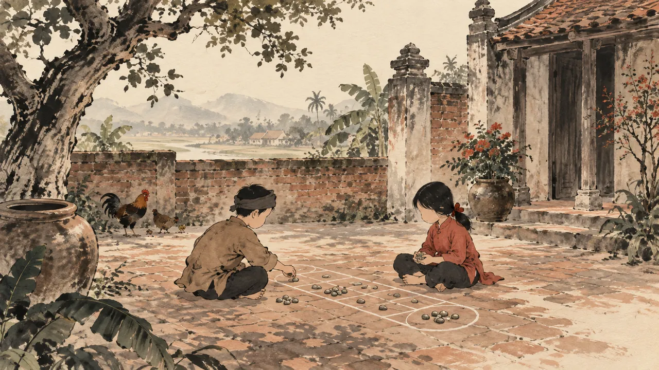 Tranh minh hoạ: Ô ăn quan